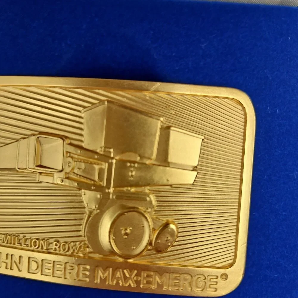 1984 John Deere Max-Emerge ONE MILLION ROWS Planter Belt Buckle 1930